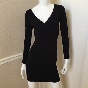 American Apparel faux navy wrap dress